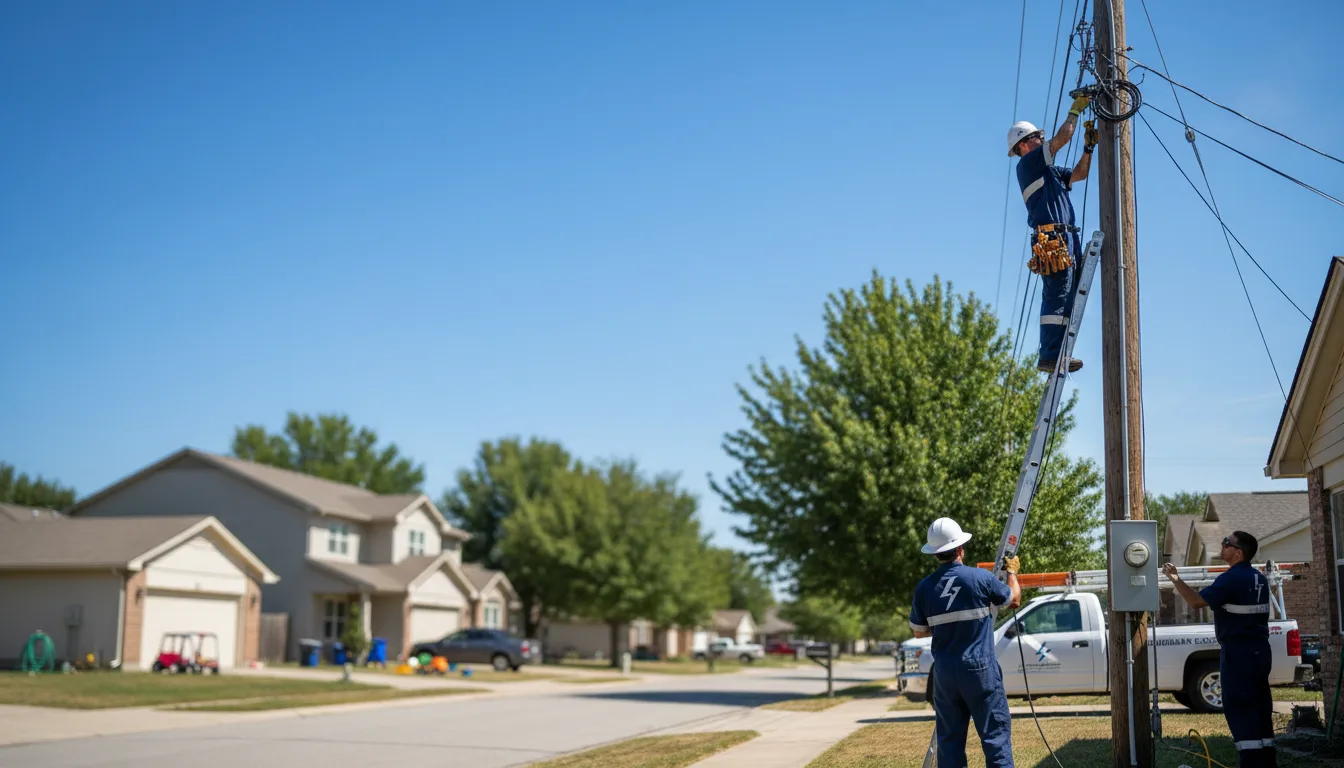 Residential electrician providing installation services in Hannah, ND